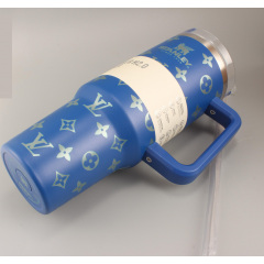 Термокружка Stanley Quencher H2.0 Tumbler 1,18 л Royal Blue Monogram KT6007835 Первомайськ