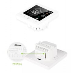 Терморегулятор сенсорный для теплого пола Smarthouse М2 Белый (050694) Вишневе