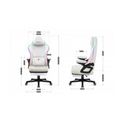 Компьютерное кресло huzaro Force 4.6 RGB White Винница