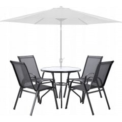Комплект садовой мебели GardenLine Verona-4 Grey круглый стол 5 шт Лубны