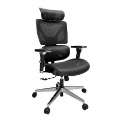 Офісне крісло Richman Перформанс хром чорна сітка з анатомічним сидінням Ровно