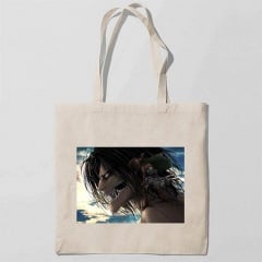 Эко-сумка шоппер с принтом Attack on Titan - Вторжение титанов 17 Кавун Бежевый Бердичев