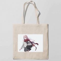Эко-сумка шоппер с принтом Милый во Франксе Darling in the FranXX 3 Кавун Бежевый Ирпень