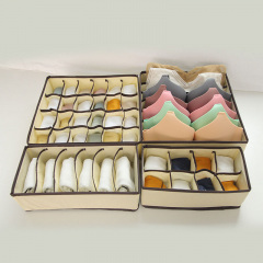 Набор из 4 органайзеров в шкаф для хранения ANbeauty Beige (AN0103412) Буча