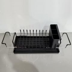 Сушилка для посуды с ковриком DRT К3 50.4х16.6 см Черный (H051320) Вишневое
