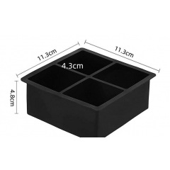 Силиконовая форма для льда VR 11 х 11 х 5 см Черный (H051349) Херсон