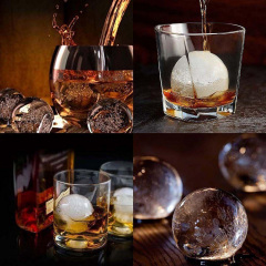 Форма для льда силиконовая Ice Шар 6 ячеек 18,5x12,5x4,6 см Черный (C051355) Луцк
