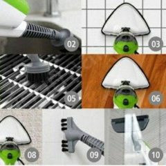 Универсальная паровая швабра 10в1 Spin Mop Power ручной пароочиститель-щетка Черновцы