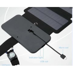 Зарядное устройство на солнечных батареях No Brand Kernuap SunPower 10 Вт Черный (1531625758) Ивано-Франковск