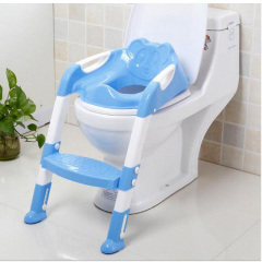 Накладка на унитаз с лесенкой 2 в 1 Baby Assistant DA6813 Голубо-белый Київ