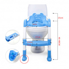 Накладка на унитаз с лесенкой 2 в 1 Baby Assistant DA6813 Голубо-белый Київ