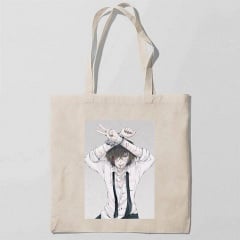 Эко-сумка шоппер с принтом Bungou Stray Dogs - Бродячие псы 15 Кавун Бежевый Одесса