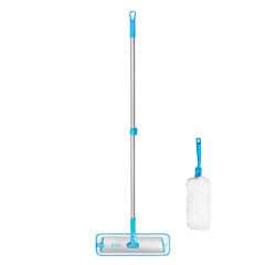 Набор швабра для мытья полов + насадка для пыли 2 в 1 e-Cloth Easy-Click Telescopic Pole+ Duster head 743541 Бердичев