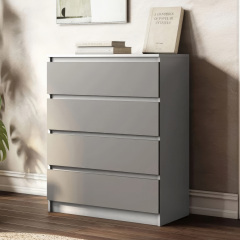 Комод No Brand NT-215 80x40x100 см Белый-атрацит (13844003) Херсон