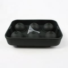 Форма для льда силиконовая No Brand для 6 ледяных шаров 4.5 см Черный (FORSFR-BLK-1319) Киев