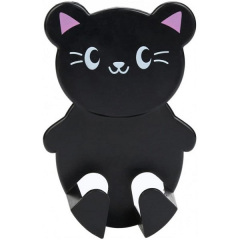 Держатель вилки Hongxin в форме котика 9х6 см Черный 00083 Одеса