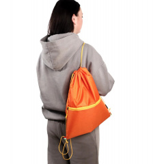 Многофункциональный рюкзак мешок с карманом Радуга VS Thermal Eco Bag оранжевый Киев