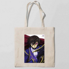 Эко-сумка шоппер с принтом Code Geass Hangyaku no Lelouch-Код Гиас Восставший Лелуш Кавун Бежевый Токмак