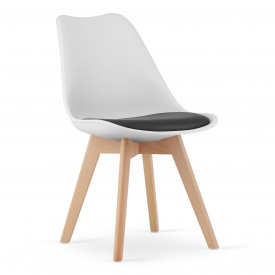 Кресло LEOBERT Mark 47х81.5 см White-Black