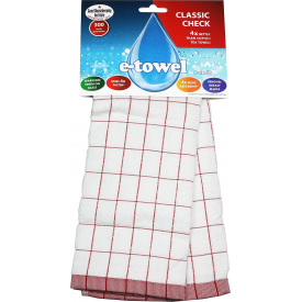 Полотенце E-cloth Classic Check Red (2300)