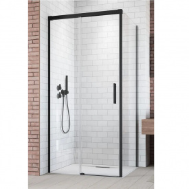 Фронтальна частина душової кабіни Radaway Idea Black KDJ 110L 1100x2005 чорний/прозоре