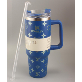 Термокружка Stanley Quencher H2.0 Tumbler 1,18 л Royal Blue Monogram KT6007835