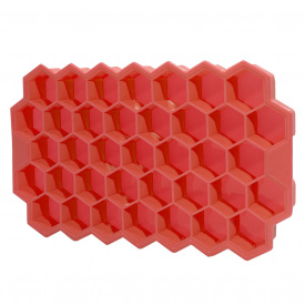 Силиконовая форма для льда CUMENSS Соты 205х120 мм Red (3474-10051)