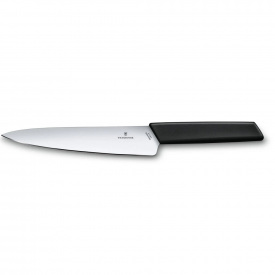 Кухонный нож для разделки Victorinox Swiss Modern Carving 19 см Черный (6.9013.19B)