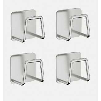 Крючок для кухни из нержавеющей стали держатель ANbeauty 4 шт Silver (AN0103395)