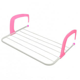 Компактная сушилка для одежды Fold Clothes Shelf Розовый (hub_886072)