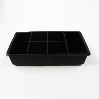 Форма для льда силиконовая Ice Кубики 8 ячеек 21x11.5x5 см Черный (C051352)