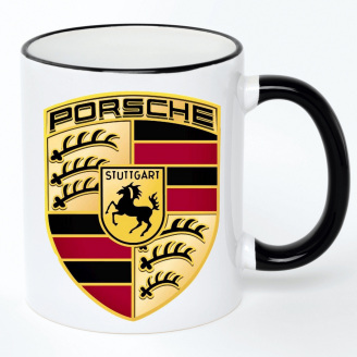 Чашка No Brand Porsche 330 мл Белый (chaska-ab-10-43)