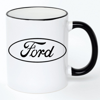 Чашка No Brand Ford 330 мл Белый (chaska-ab-10-35)