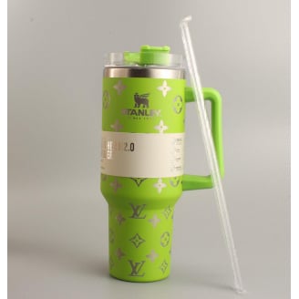 Термокружка Stanley Quencher H2.0 Tumbler 1,18 л Green Monogram KT6007828