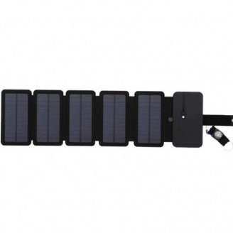 Зарядное устройство на солнечных батареях No Brand Kernuap SunPower 10 Вт Черный (1531625758)
