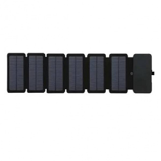 Внешний аккумулятор Xiamen 5V 1A Power Bank Solar Черный (2238059524)