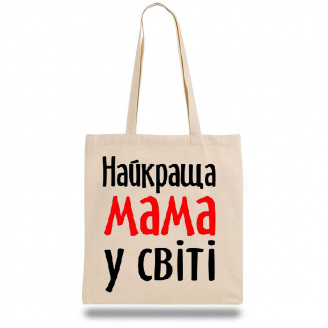 Эко-сумка шоппер с принтом 