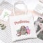 Сумка эко-шоппер 2Life Pusheen cat Кот 35х38 см на молнии Белый (v-12142) Ізюм