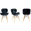 Кресло Jumi Scandinavian Design 73х46 см Black Киев