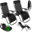 Комплект шезлонгов Garden Line Relax до 130 кг Black 2 шт Вишневе