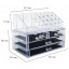 Настольный акриловый органайзер для косметики OPT-TOP Cosmetic Storage Box на 3 двери с зеркалом (1756375357) Ровно
