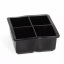 Форма для льда силиконовая Ice Кубики 4 ячейки 11х11х5 см Черный (С051348) Київ