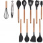 Набор кухонных принадлежностей Kitchenware Set 12 шт Черный (hub_ic3zk5) Київ