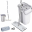 Комплект для уборки 2в1 No Brand Cleaning Kit швабра Лентяйка со складной ручкой и ведро с автоматическим отжимом Геническ
