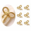 Набор колец для салфеток No Brand Бантики 6 шт Gold (GB6) Киев