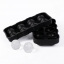 Форма для льда силиконовая Ice Шар 8 ячеек 22x11,5х4,5 см Черный (C051356) Николаев