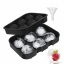 Форма для льда силиконовая Ice Шар 6 ячеек 18,5x12,5x4,6 см Черный (C051355) Луцк