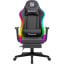 Геймерское кресло Defender Watcher полиуритановое с RGB подсветкой и подножкой Черный Кропивницкий