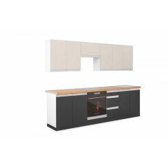 Модульна кухня Елізабет (260 см, кашемір і антрацит) IMI Куйбышево