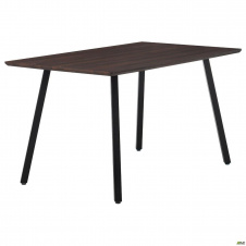 Стіл кухонний Sheffield 1400*800 мм чорний/МДФ темно-коричневий